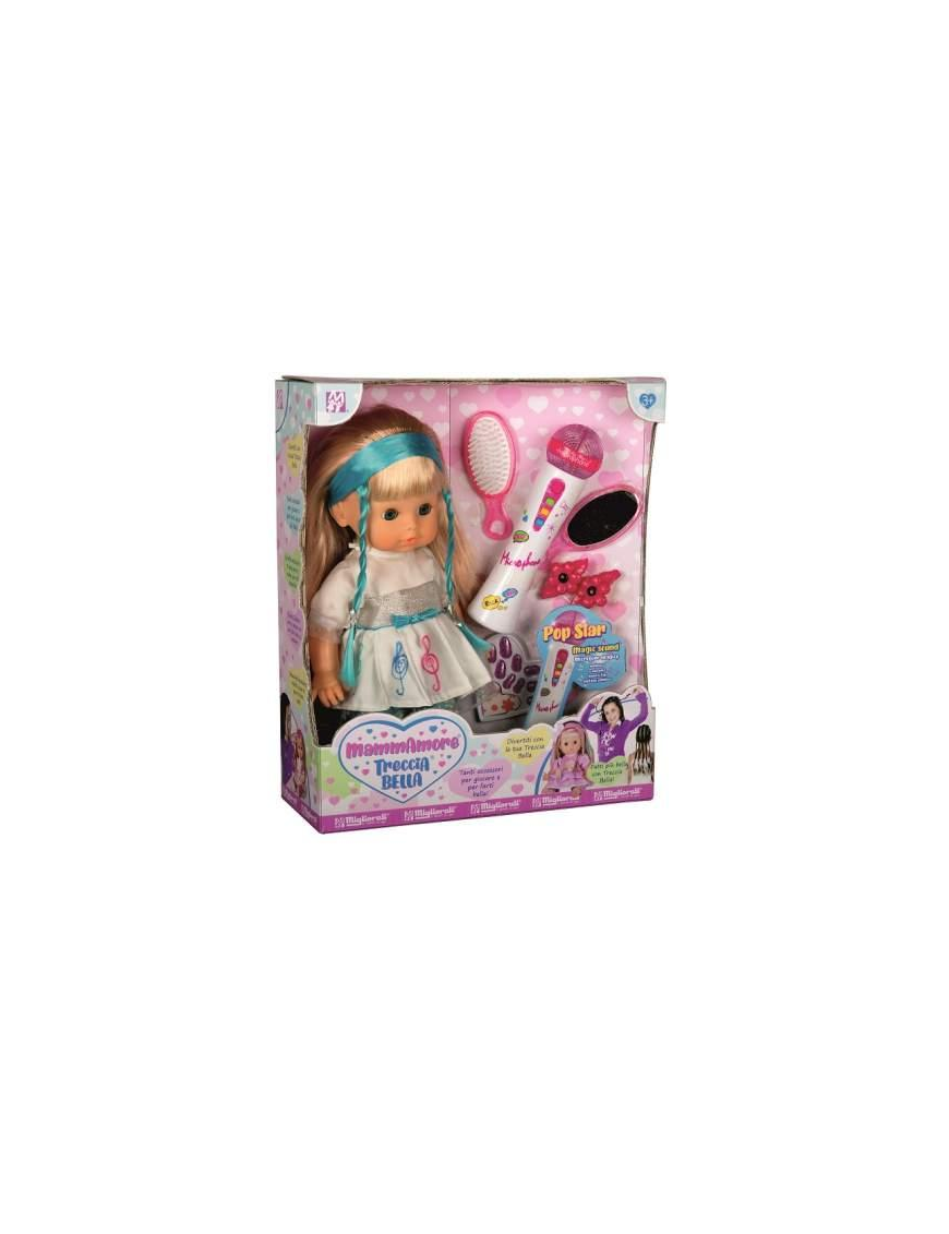 TRECCIA BELLA BAMBOLA  POP-STAR 42 CM