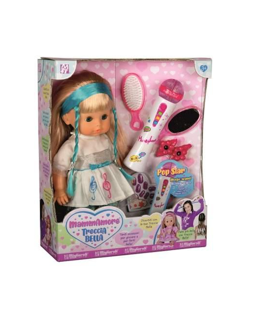 TRECCIA BELLA BAMBOLA  POP-STAR 42 CM