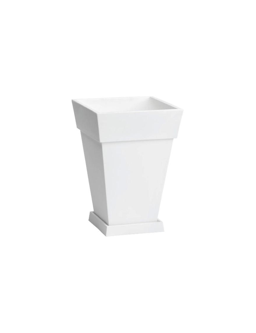 VASE WITH WHITE BAND 62x62x86.5 CENTIMETERS