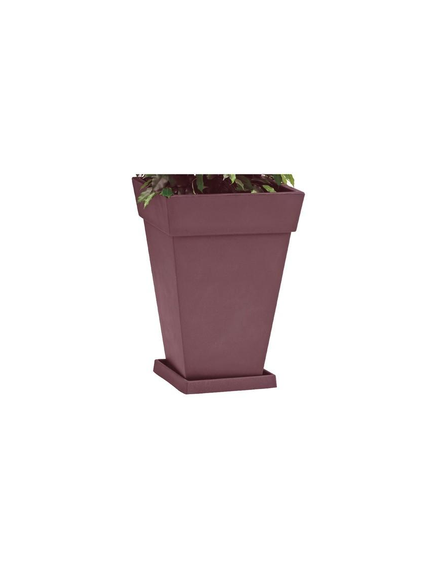 VASO CON FASCIA BRONZO 37x37x52 CENTIMETRI
