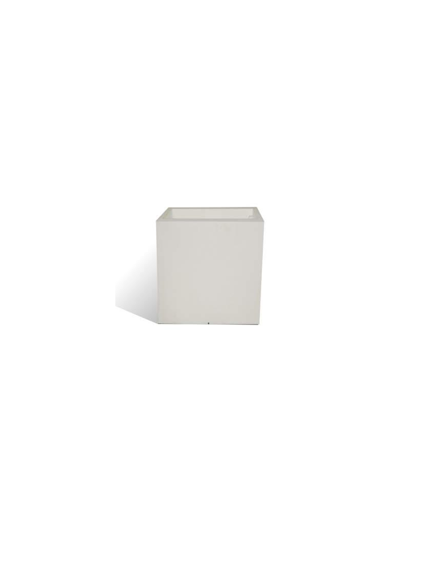 EMOTION VASO QUADRO BIANCO 40x40x40 CENTIMETRI