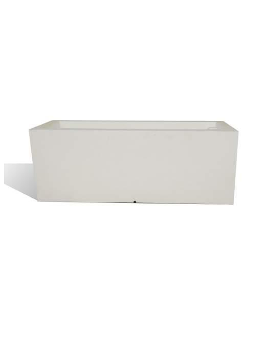 EMOTION WHITE RECTANGULAR VASE 100x40x40 CENTIMETERS