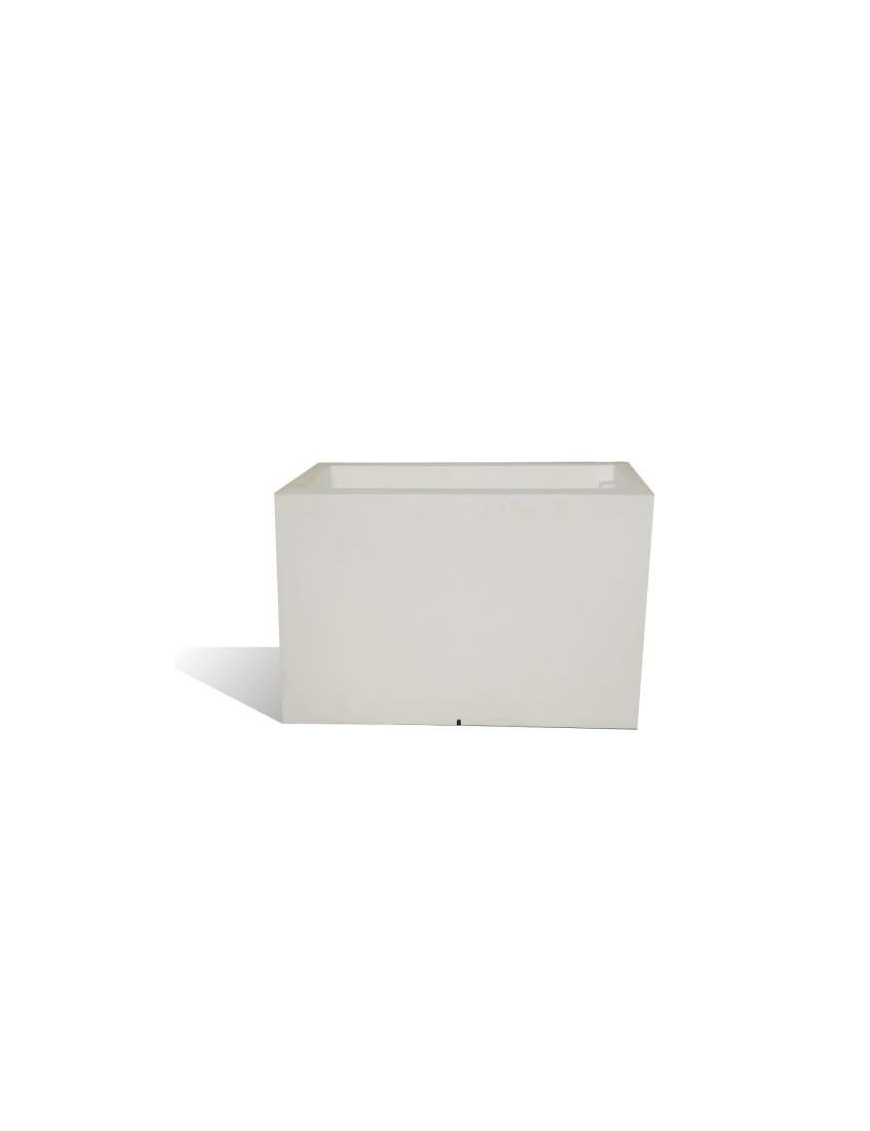 EMOTION WHITE RECTANGULAR VASE 100x40x80 CENTIMETERS
