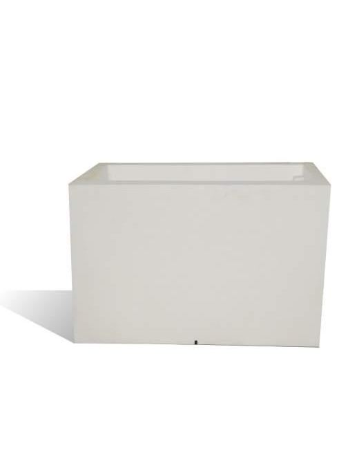 EMOTION WHITE RECTANGULAR VASE 100x40x80 CENTIMETERS