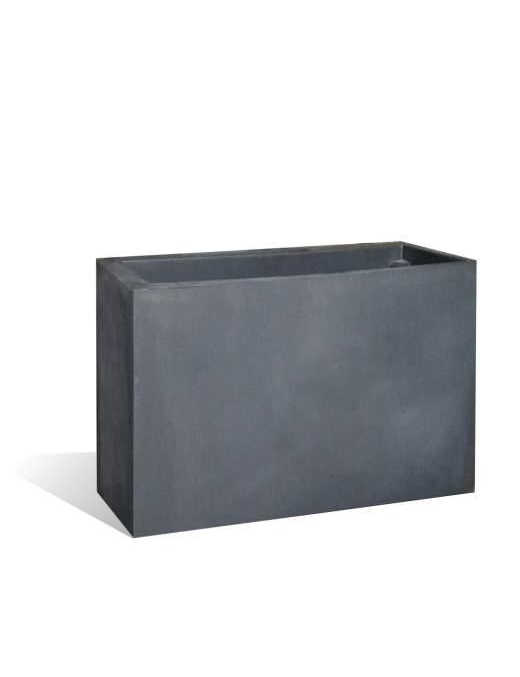 EMOTION RECTANGULAR VASE ANTHRACITE 100x40x80 CENTIMETERS
