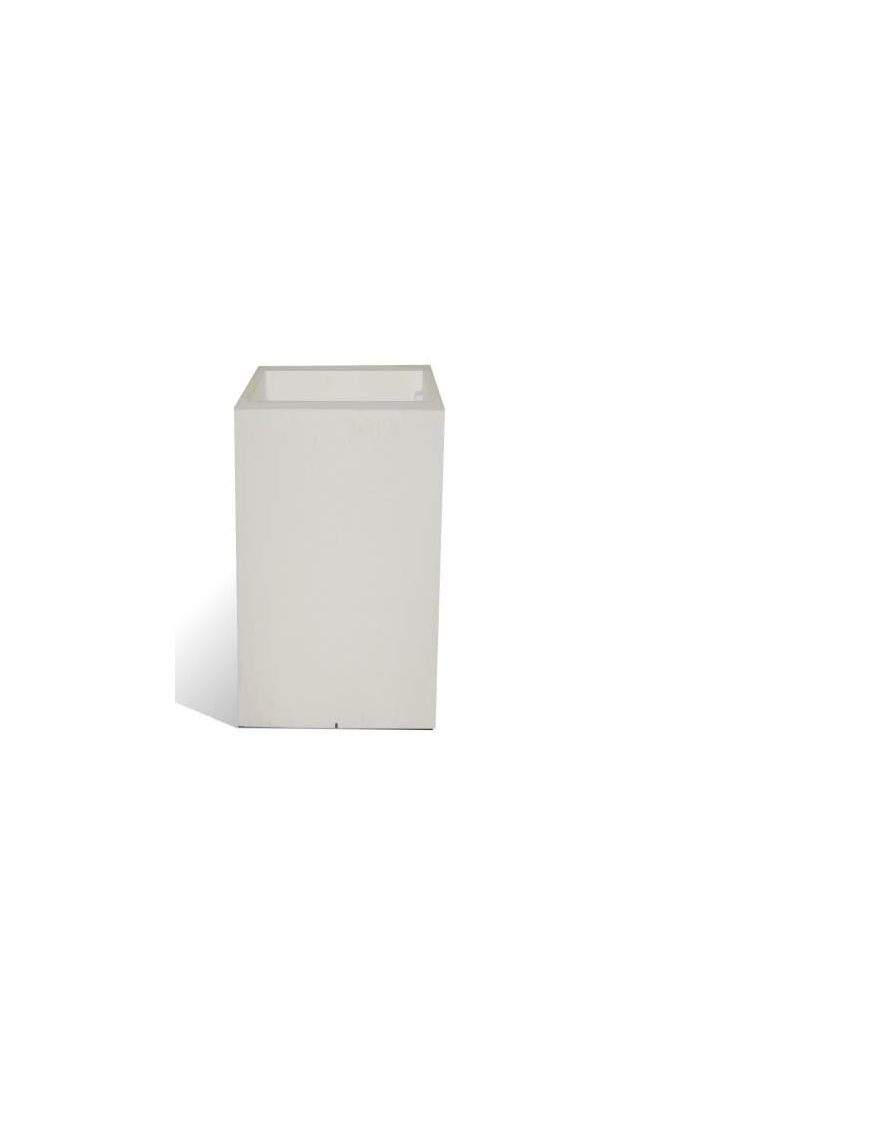 EMOTION VASO QUADRO BIANCO 40x40x80 CENTIMETRI