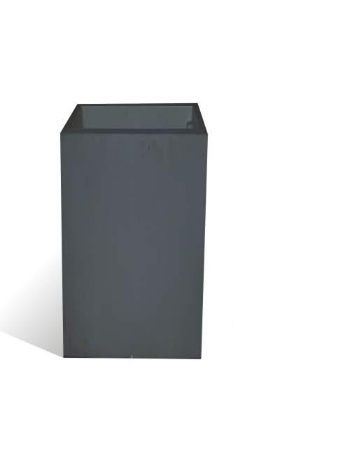EMOTION VASO QUADRO ANTRACITE 40x40x80 CENTIMETRI