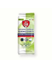 PRETTY CLEAN SALVIETTINE IGIENIZZANTI EUCALIPTO 50pezzi