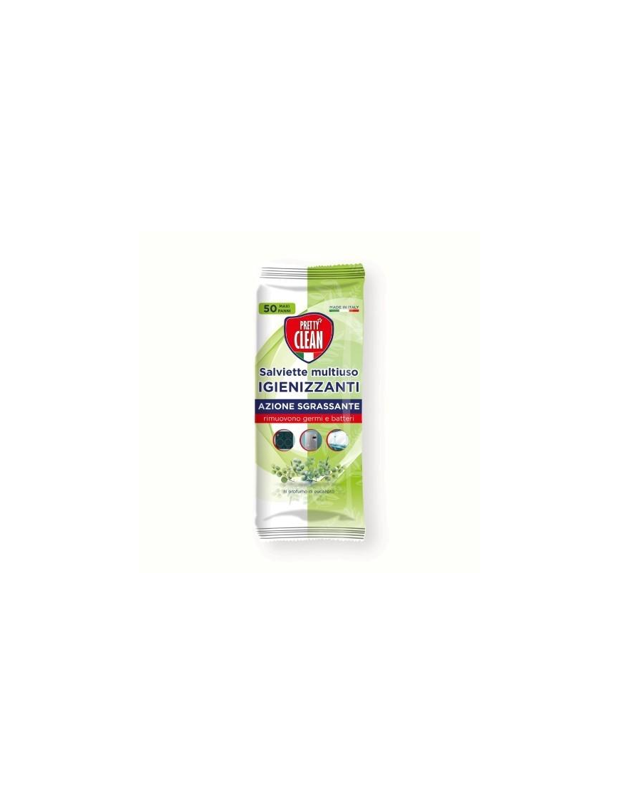 PRETTY CLEAN SANITIZING WIPES EUCALYPTUS 50 pieces