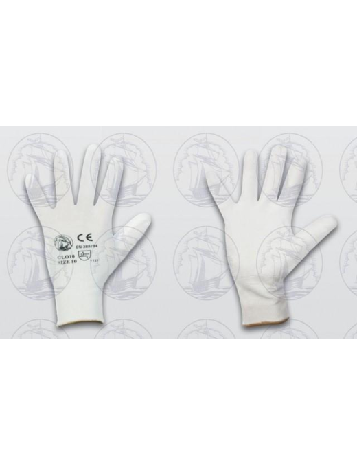 POLYURETHANE WORK GLOVES SIZE 9 WHITE