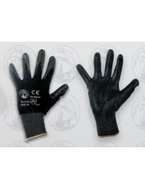 NITRILE WORK GLOVES SIZE 10 BLACK