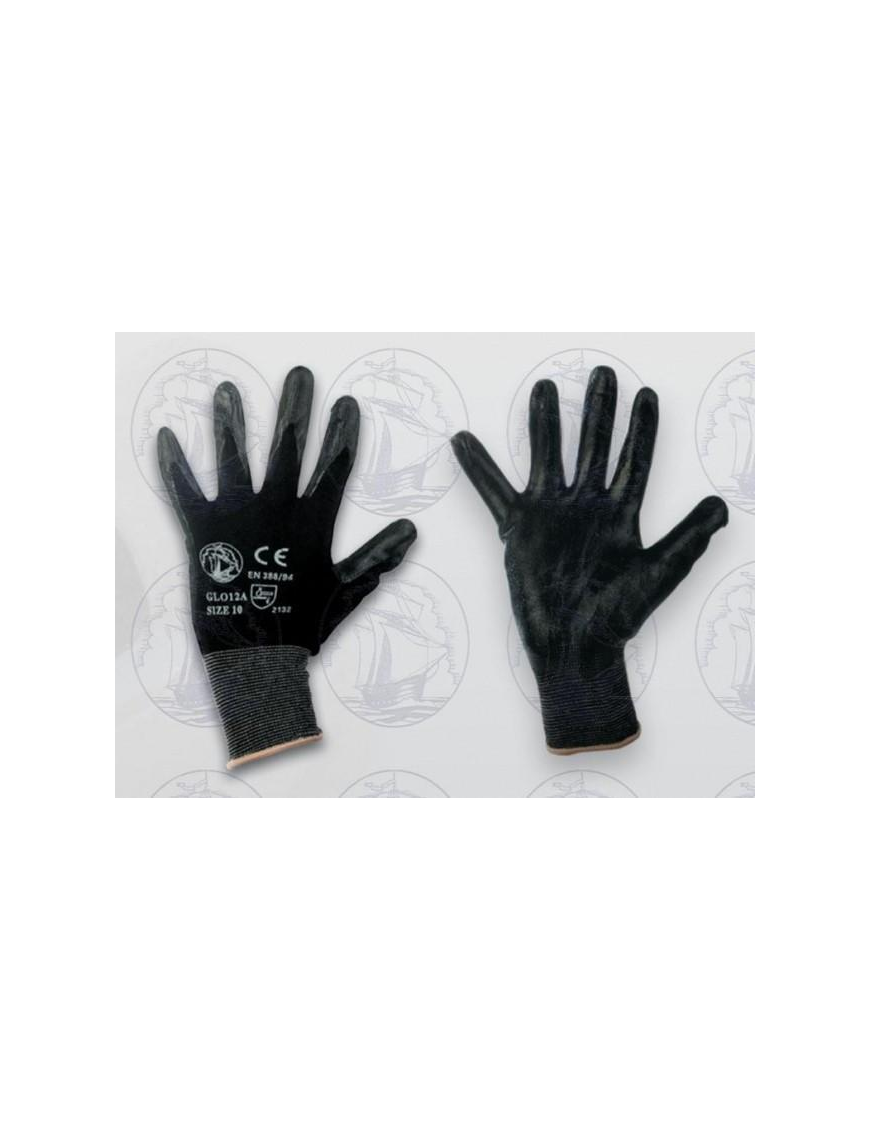GUANTI LAVORO NITRILE MISURA 10 NERO