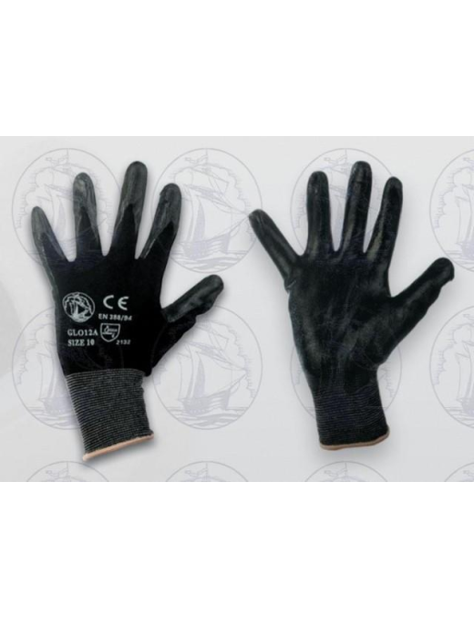 GUANTI LAVORO NITRILE MISURA 10 NERO