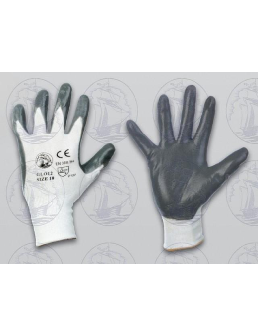 GUANTI LAVORO NITRILE MISURA 9/10 GRIGI