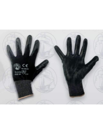 NITRILE WORK GLOVES SIZE 9 BLACK