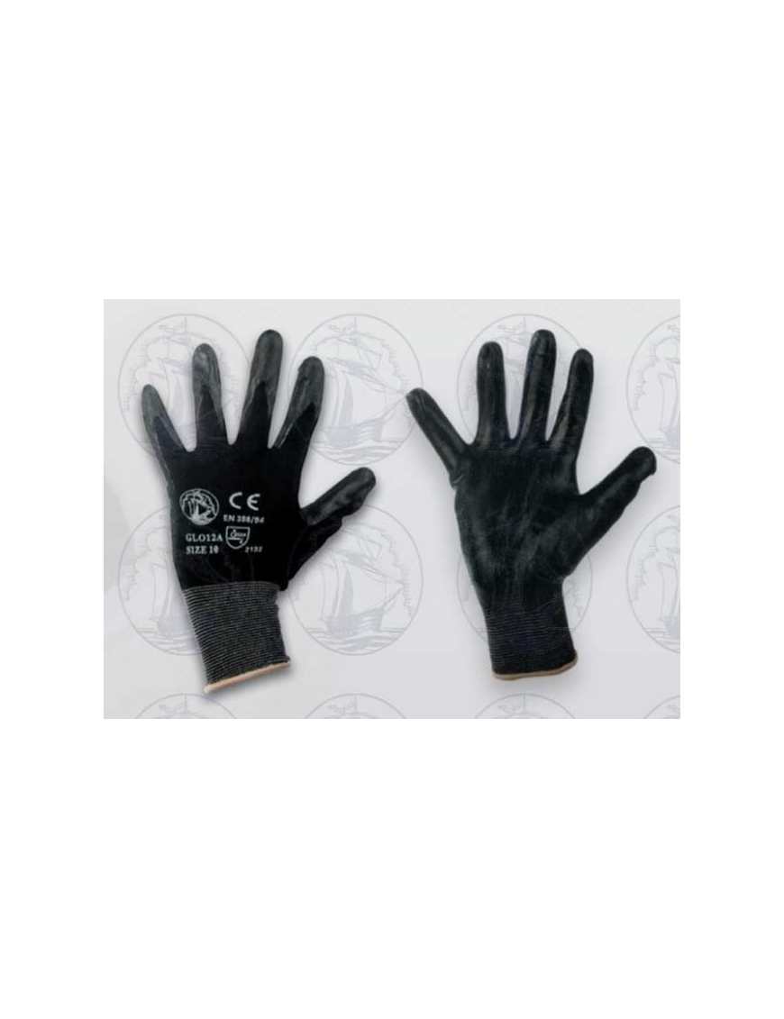 GUANTI LAVORO NITRILE MISURA 9 NERO