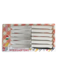 COLTELLI TAVOLA 12 PEZZI BIANCHI