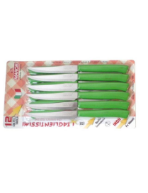 COLTELLI BISTECCA 12 PEZZI VERDI