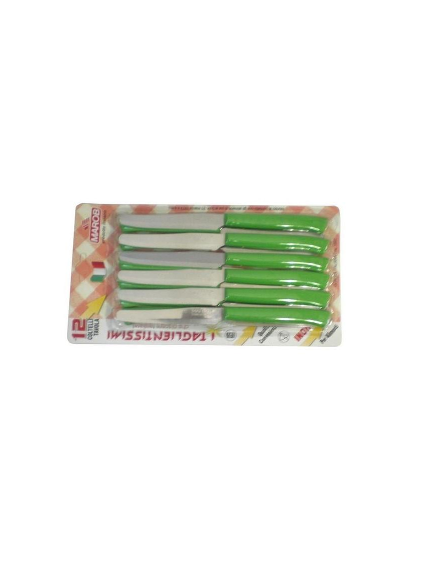TABLE KNIVES 12 PIECES GREEN