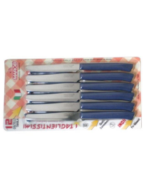 COLTELLI TAVOLA 12 PEZZI BLU