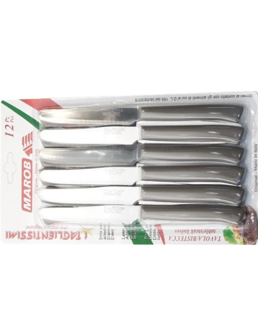COLTELLI TAVOLA 12 PEZZI TORTORA