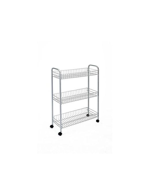SILVER SCAFFALE 3 PIANI LUGANO 41x26x64 CENTIMETRI