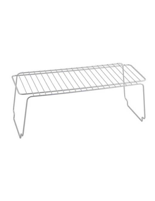 SILVER STACKABLE POLO SHELF 45x19x18 CENTIMETERS