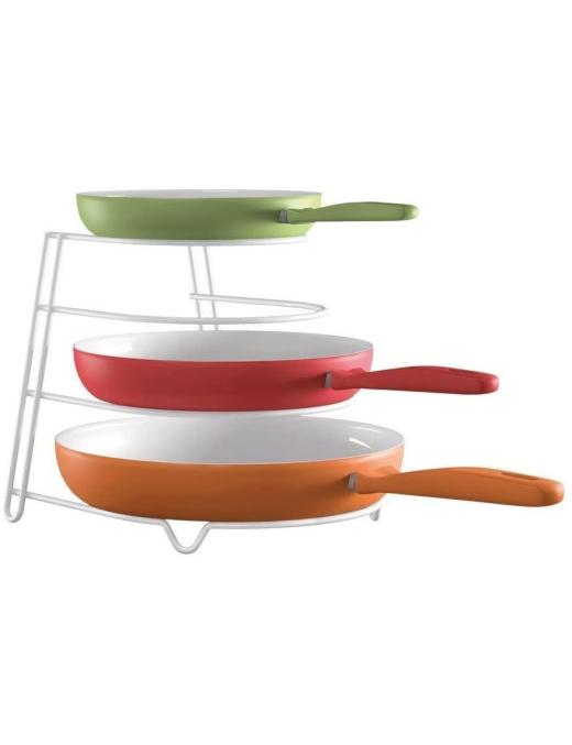 WHITE PAN RACK 4 TIERS SIERRA