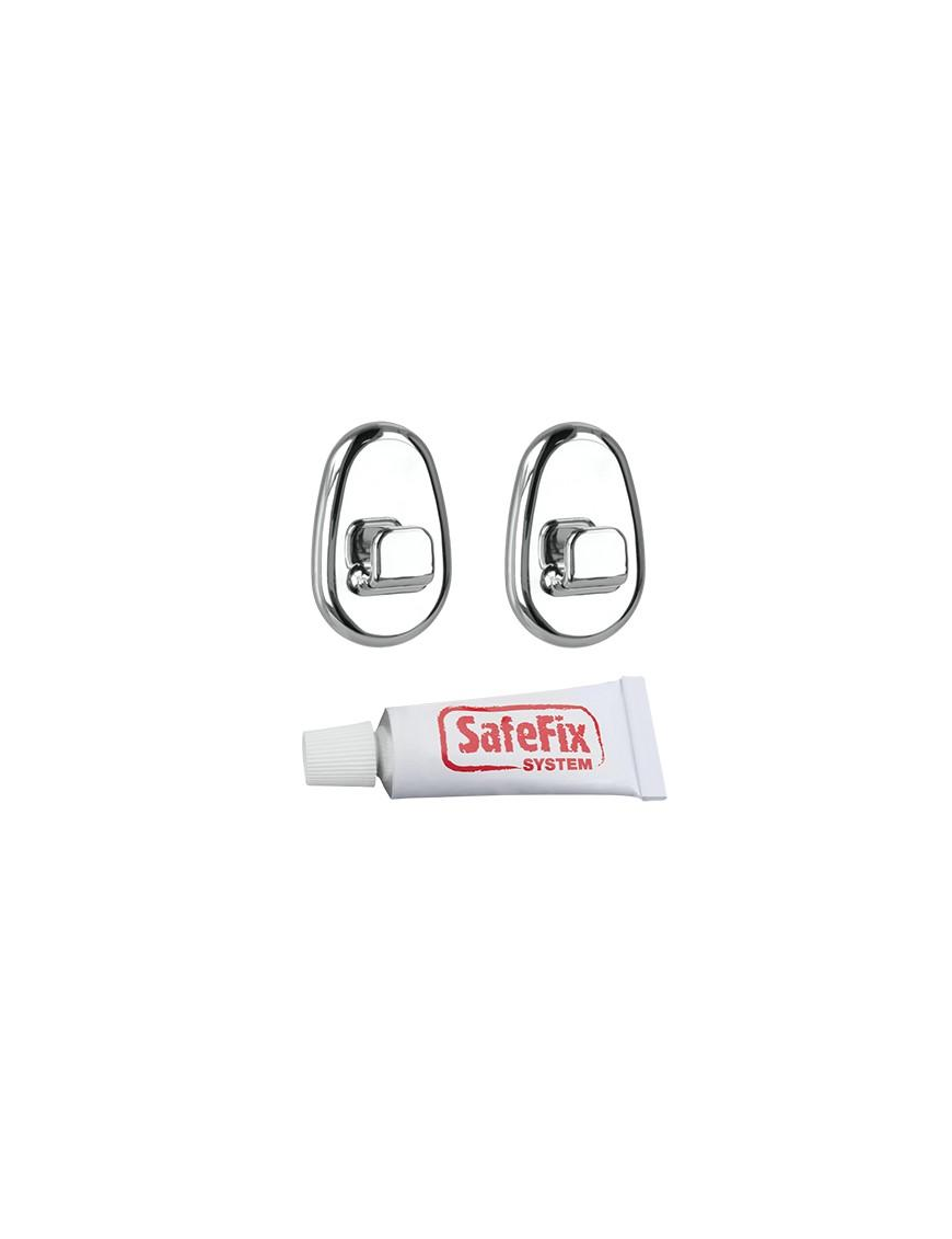 SAFE-FIX GANCI CROMATI+COLLA CENTIMETRI