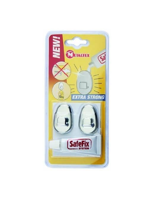 SAFE-FIX GANCI CROMATI+COLLA CENTIMETRI