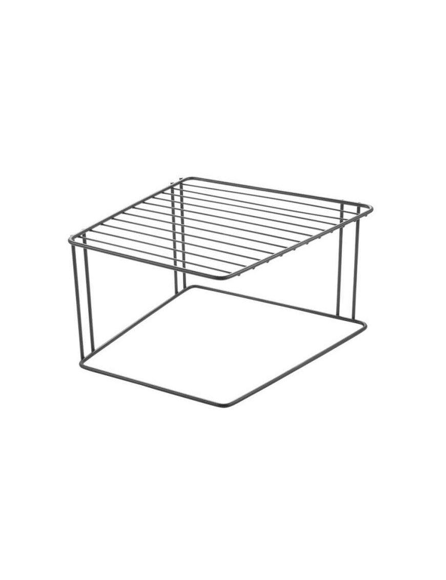 BLACK CORNER SHELF 25x25x15 CM
