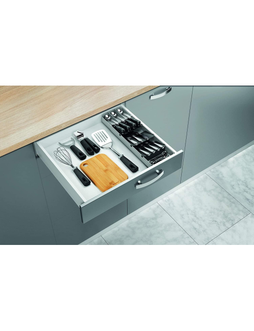 UNI FIT ADJUSTABLE CUTLERY TRAY 40/49 x 6 x 15 CENTIMETERS