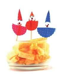 STECCHINI CLOWN 8 PEZZI