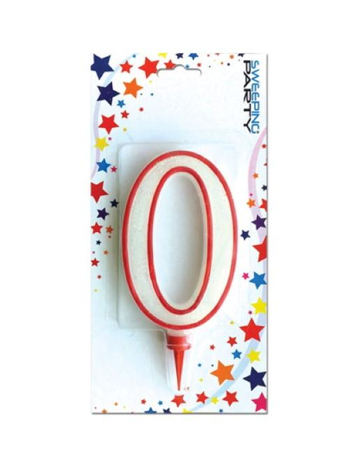 CANDELINA NUMERALE GIGANTE "0" 0255