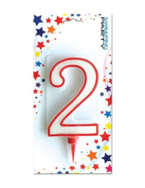 CANDELINA NUMERALE GIGANTE "2" 0279