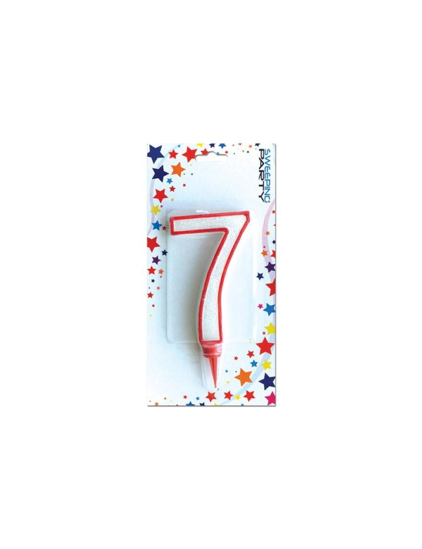 CANDLE NUMERAL GIANT "7" 0323