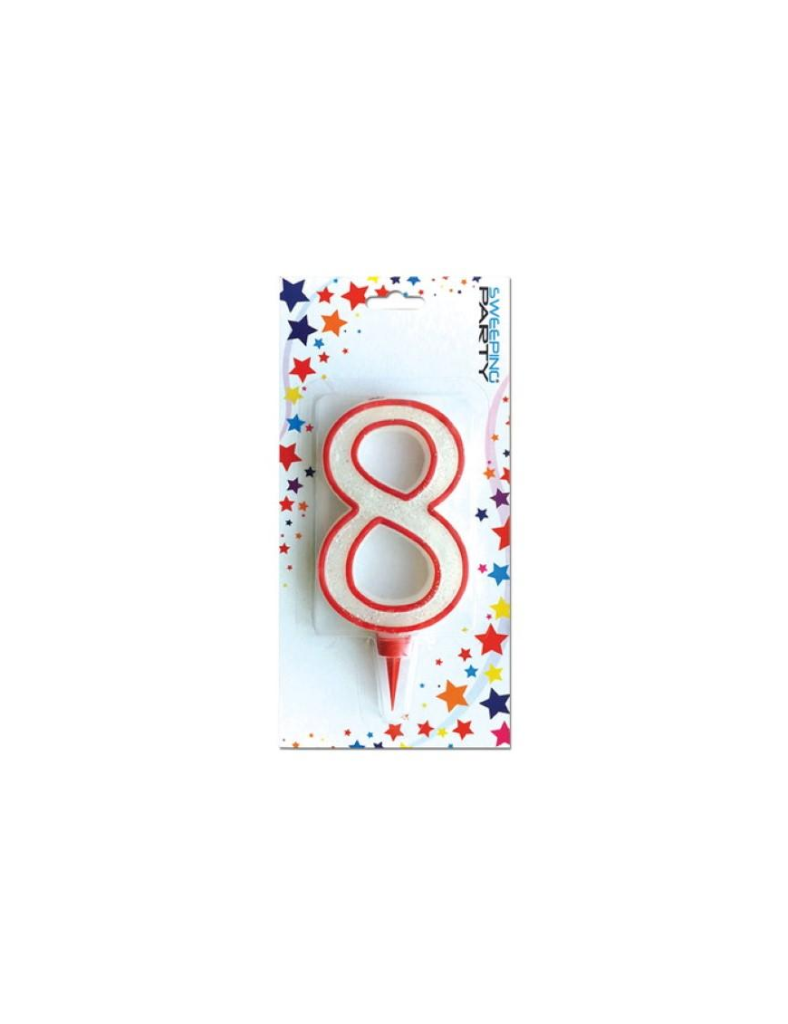 CANDLE NUMERAL GIANT "8" 0330