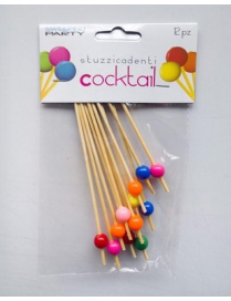 STECCHINI 10 CENTIMETRI 12 PEZZI MULTICOLORE