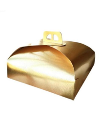 SCATOLA PORTATORTA ORO 25x25 CENTIMETRI