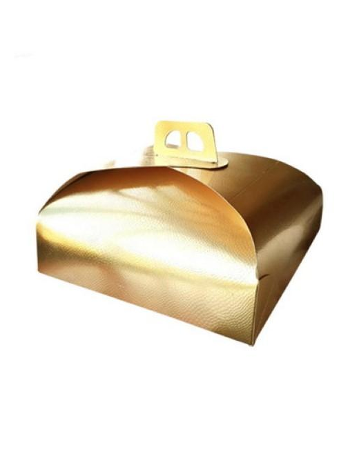 SCATOLA PORTATORTA ORO 25x25 CENTIMETRI