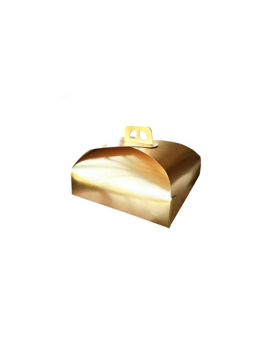 SCATOLA PORTATORTA ORO 36x36 CENTIMETRI