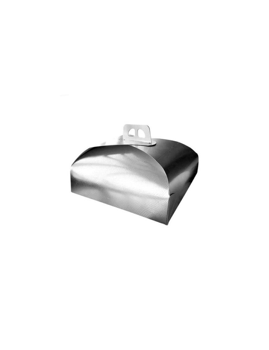 SILVER CAKE BOX 45x45 CENTIMETERS