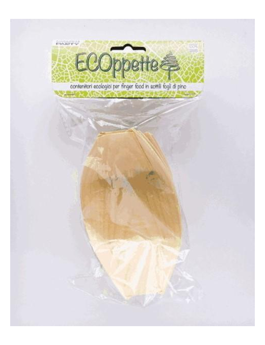 COPPETTE BAMBOO BARCHETTA 135 MILLIMETRI 12 PEZZI