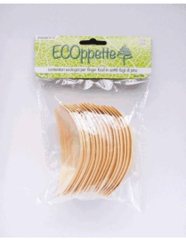 COPPETTE BAMBOO BARCHETTA 80 MILLIMETRI 18 PEZZI