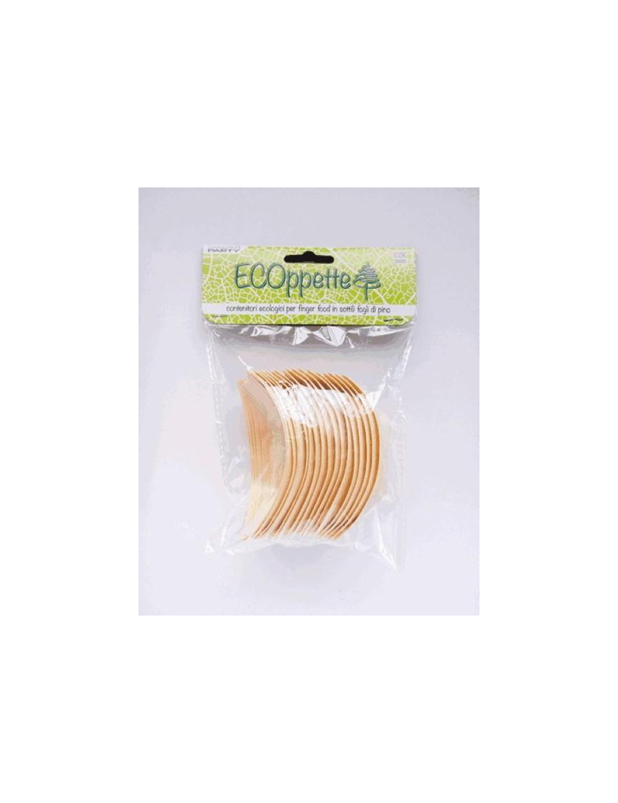 BAMBOO BOAT CUPS 80 MM. 18 PIECES