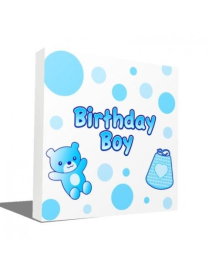 BLUE BIRTHDAY NAPKINS 33x33 CENTIMETERS 20 PIECES