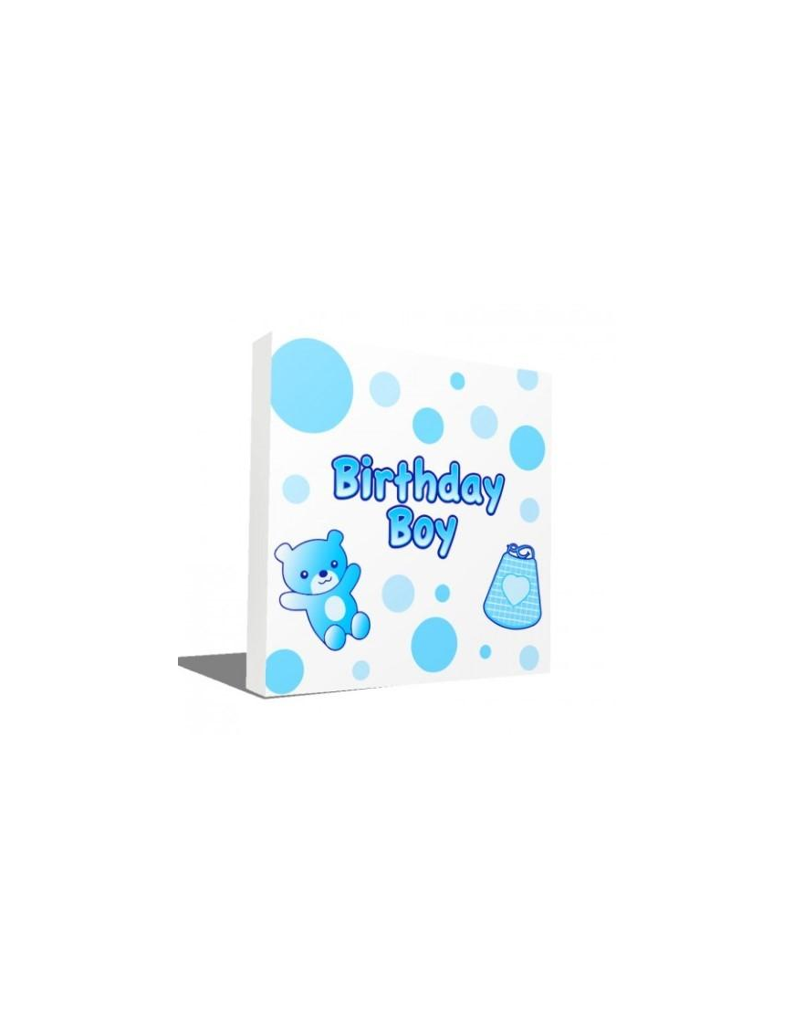 BLUE BIRTHDAY NAPKINS 33x33 CENTIMETERS 20 PIECES