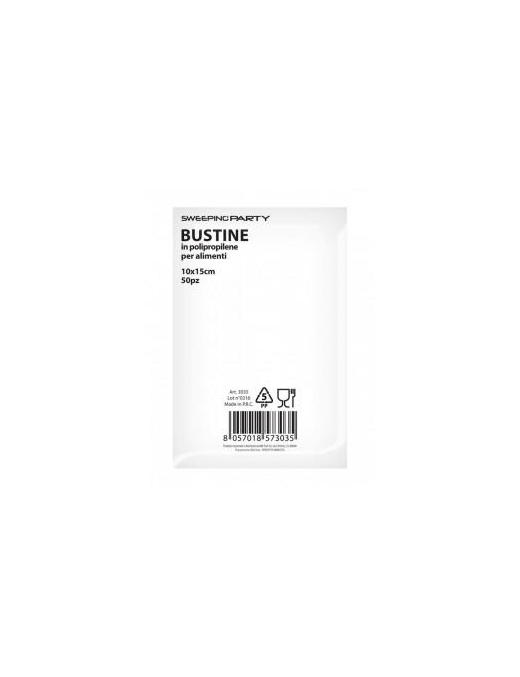 FOOD SACHETS 50 PIECES 10x15 CENTIMETERS