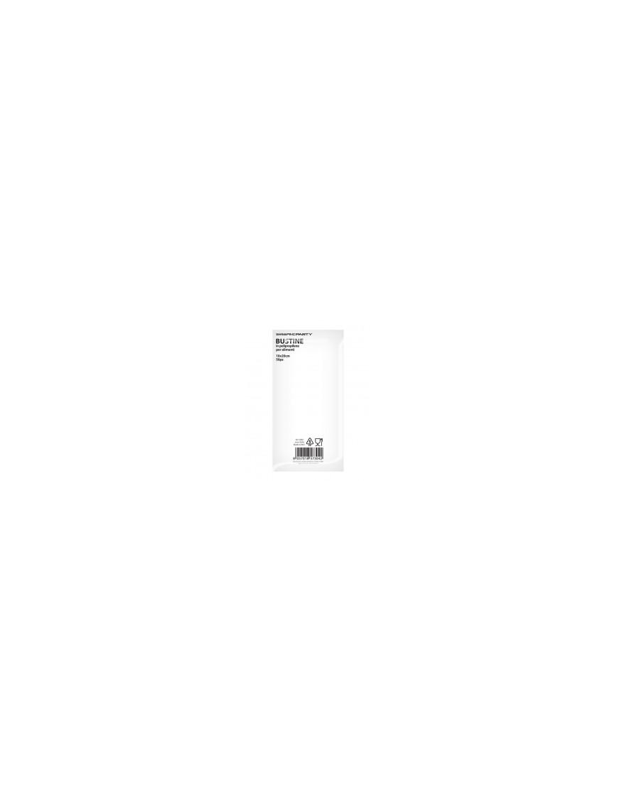 BUSTINE PER ALIMENTI 50 PEZZI 10x20 CENTIMETRI