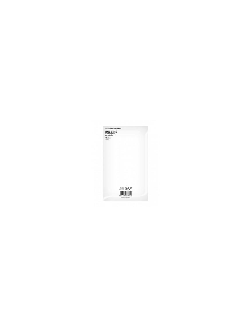 BUSTINE PER ALIMENTI 50 PEZZI 15x25 CENTIMETRI